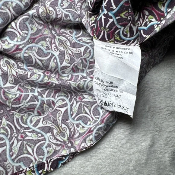 SIGNUM Mens‎ Geometric Abstract Pattern Multicolor Shirt 2XL XXL Cotton - Picture 10 of 13